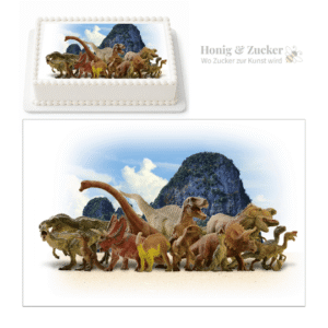 Tortenaufleger A4 Dinosaurier
