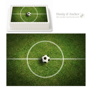 Tortenaufleger A4 Fussball Spielfeld