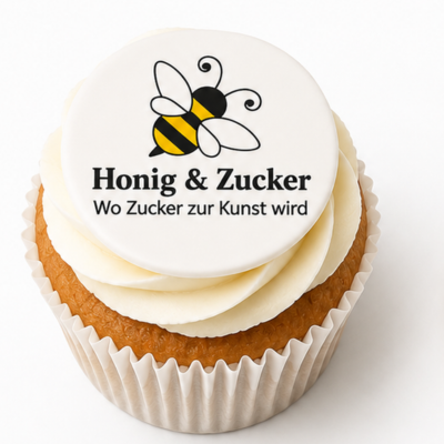 firmen logo aufleger muffins