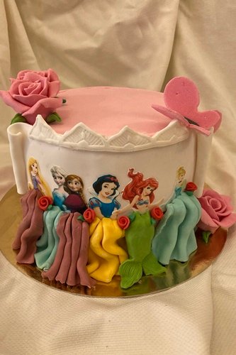tortenauflagen mit princessin für madchen