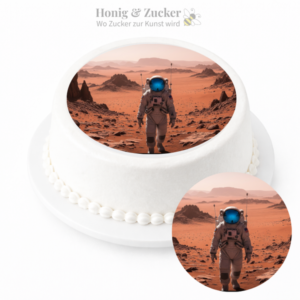 tortenaufleger astronaut