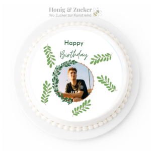 tortenaufleger-birthday Grün Geburtstag