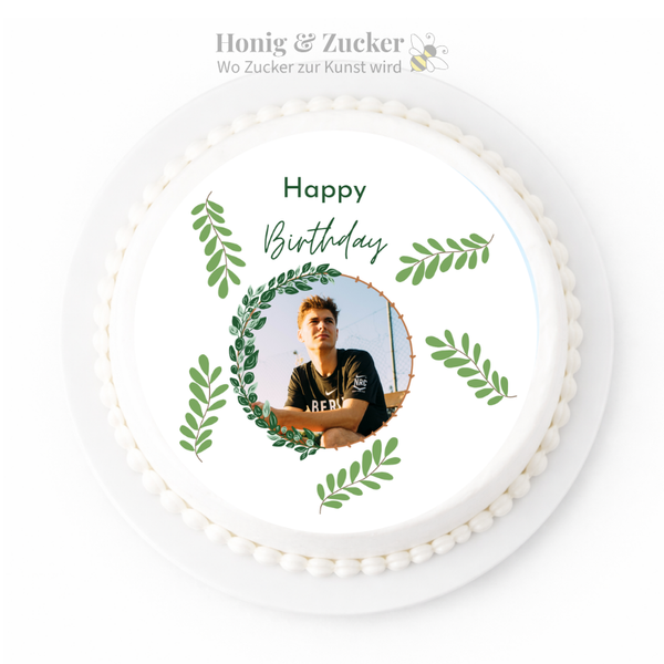 tortenaufleger-birthday Grün Geburtstag