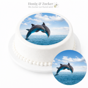 tortenaufleger-blau-delphin