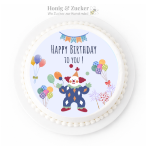 tortenaufleger clown