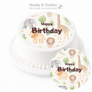 tortenaufleger dschungel