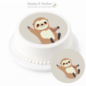 tortenaufleger faultier