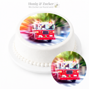 tortenaufleger feuerwehrauto