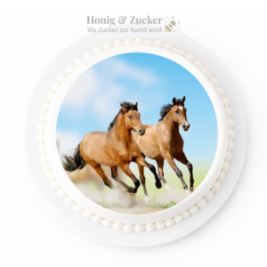 tortenaufleger galoppierendes pferde