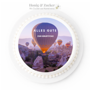 tortenaufleger heissluftballon