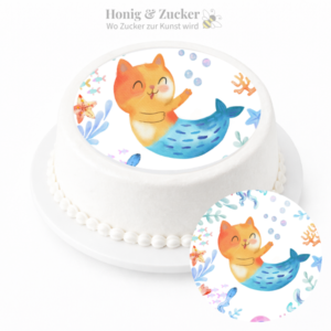 tortenaufleger meerjungfrau