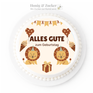 tortenaufleger löwe geburtstag