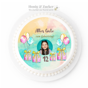 tortenaufleger Aquarell farbe