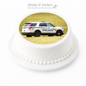 tortenaufleger polizei auto