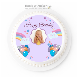 tortenaufleger regenbogen