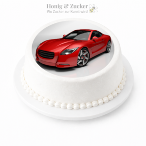 tortenaufleger rote wagen