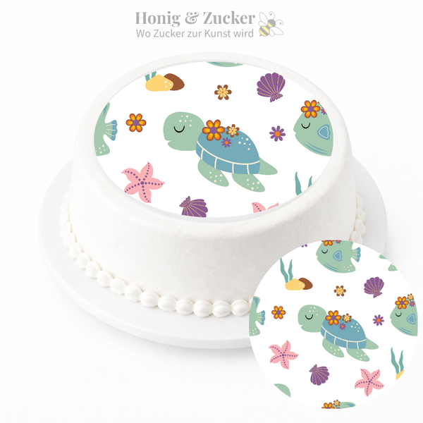 tortenaufleger schildkröte