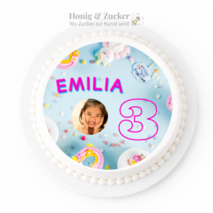 tortenaufleger mit unikorn