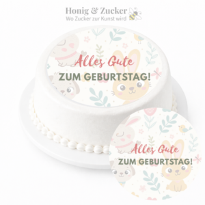 tortenaufleger wald geburtstag