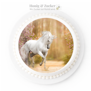 tortenaufleger weiss pferd