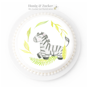 tortenaufleger zebra